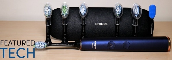 Bàn chải điện Philips Sonicare 9700​ Lên đến 62000 chuyển động bàn chải / phút.