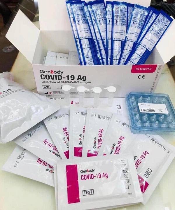 Sản phẩm Kit test nhanh GenBody COVID-19 Ag sản xuất tại Hàn Quốc
