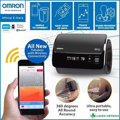 Công nghệ kết nối không dây thông minh của huyết áp Omron 