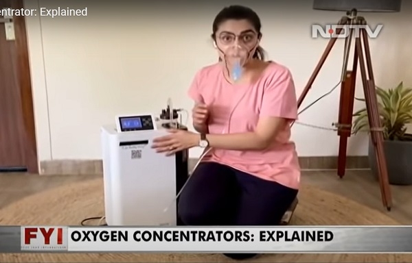 Kênh truyền hình Ấn Độ sử dụng Aerti để hướng dẫn sử dụng các thiết bị máy tạo oxy