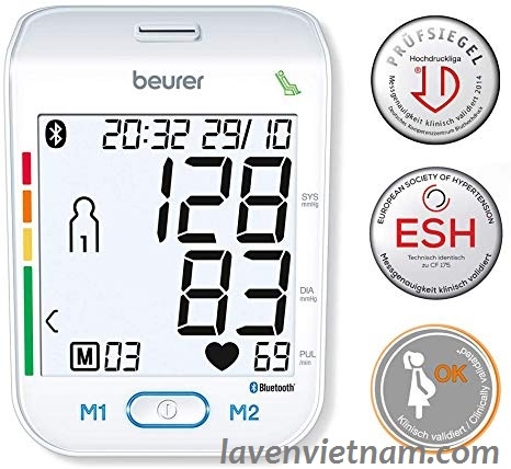 Máy đo huyết áp bắp tay Beurer BM77 Bluetooth