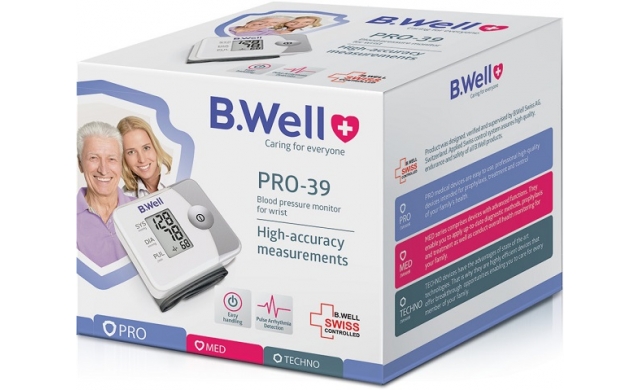 Máy đo huyết áp cổ tay BWell PRO-39