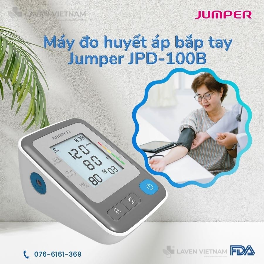 Máy đo huyết áp bắp tay Jumper JPD-HA300 đo lường hoàn toàn tự động.
