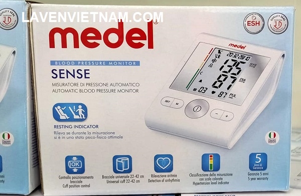 Medel Sense cho phép lưu trữ các giá trị đo được cho 4 người dùng khác nhau với 30 vị trí bộ nhớ cho mỗi người