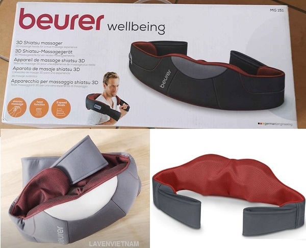 Sử dụng Đai massage Beurer MG151 shiatsu 3D giá cả phải chăng và hiệu quả không cần sự trợ giúp của người khác.