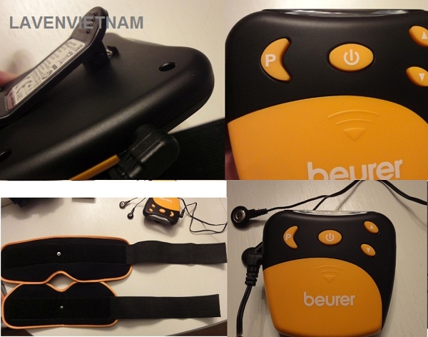 Máy massage xung điện Beurer EM27 là một máy TENS được thiết kế đặc biệt để quấn quanh khu vực mắt cá chân để chống đau