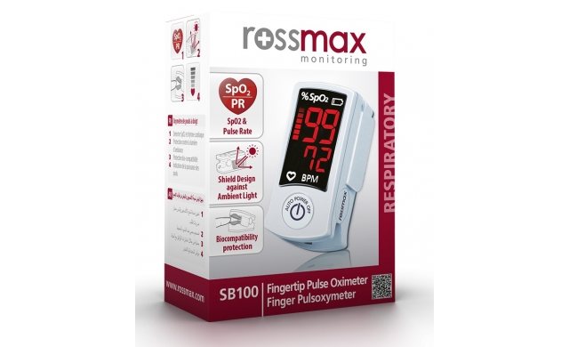 Máy đo nồng độ oxy SpO2 và nhịp tim Rossmax SB100