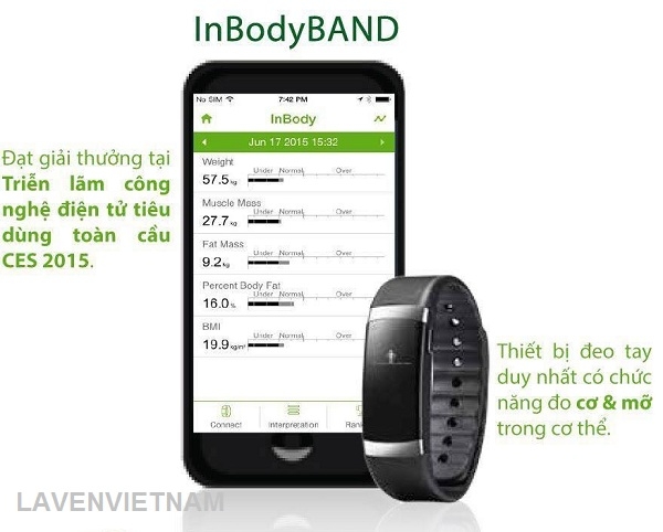 Đồng hồ theo dõi sức khỏe Inbody Band 2