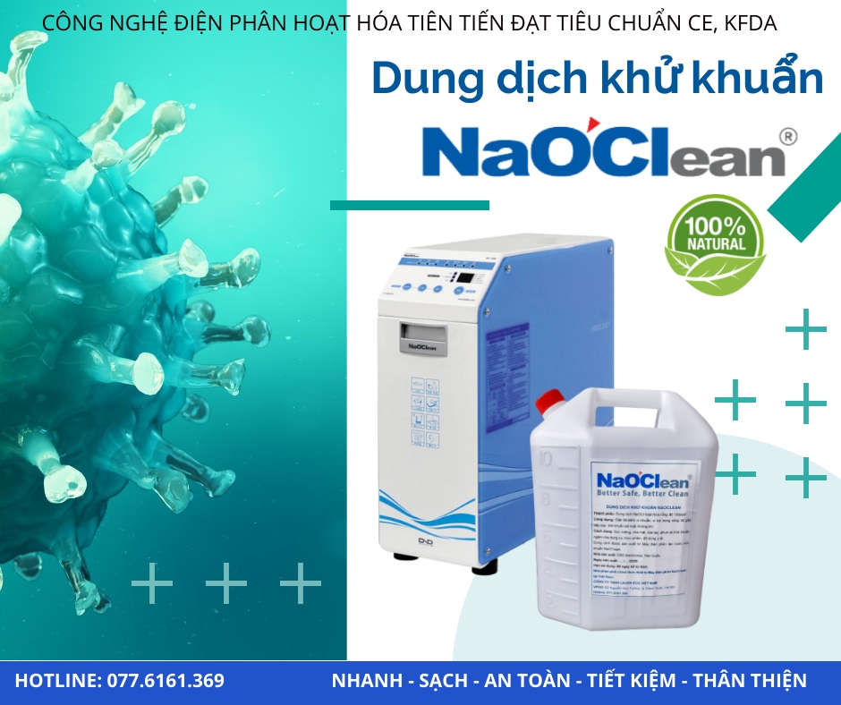 Dung dịch khử khuẩn NaOClean - 10 lít