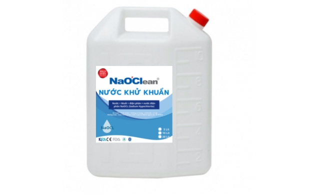 Nước Anolyte - Dung dịch khử khuẩn NaOClean - 10 lít