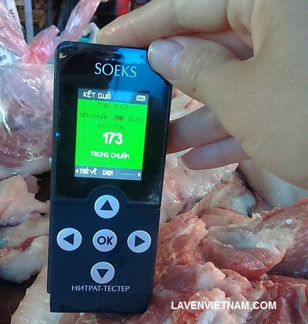 Máy đo thực phẩm Soeks Nuc 019-01 kiểm tra được thịt tươi và đồ hải sản