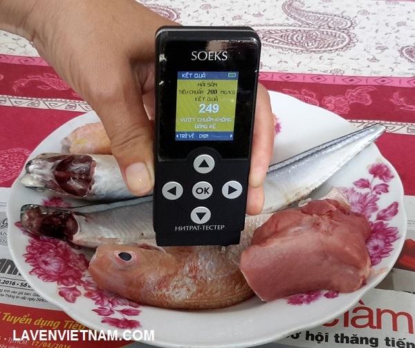 Hình ảnh máy đo thực phẩm Soeks Nuc 019-01 cho chỉ số nitrat tồn dư trên thịt, cá