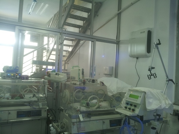 Hình ảnh Máy lọc không khí Airocide lắp đặt tại Bệnh viện