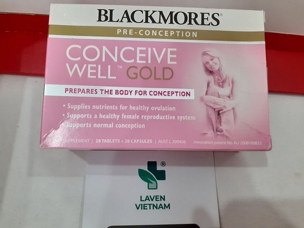 Tăng khả năng thụ thai Blackmores Conceive Well Gold 56 viên
