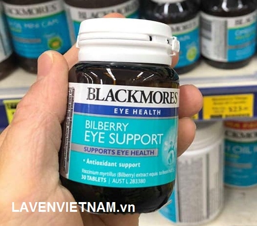Viên uống bổ mắt Blackmores Bilberry Eye Support Advanced 30 viên