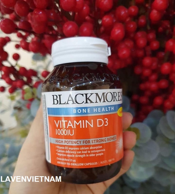 Bổ sung vitamin D3 Blackmores Vitamin D3 1000IU (200 viên)