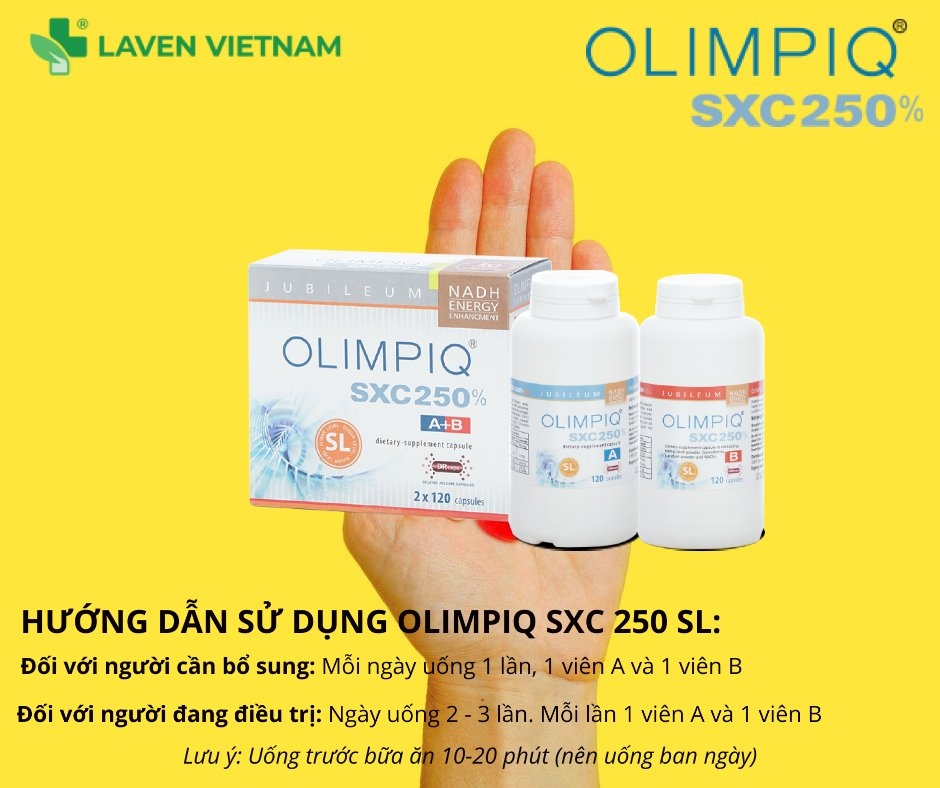 Hướng dẫn sử dụng viên uống tăng sinh tế bào gốc Olimpiq SXC 250% SL