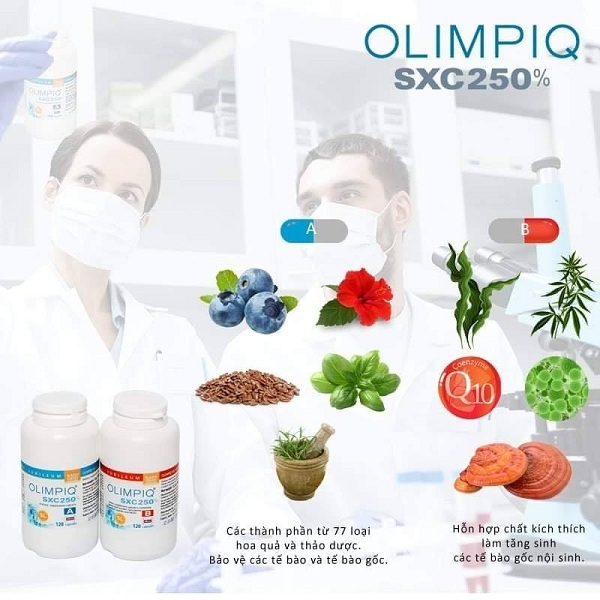 Viên uống Olimpiq chứa nhiều thảo dược giúp tăng sinh tế bào gốc